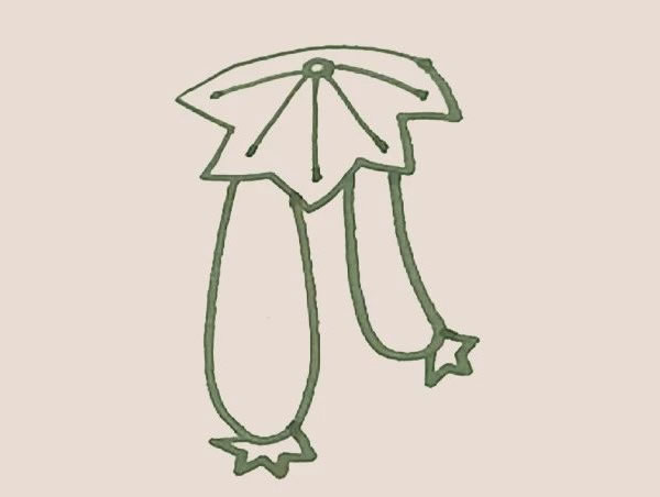 丝瓜简笔画的画法