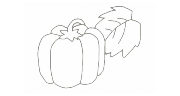南瓜简笔画的画法