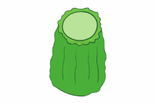 苦瓜简笔画的画法