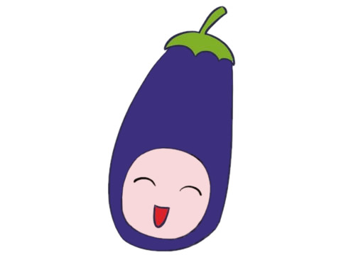 一组卡通的茄子简笔画(茄子卡通画可爱)