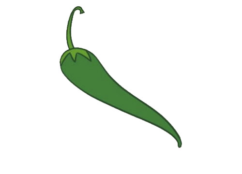 一组尖椒简笔画图片大全(尖椒的画法简笔画)