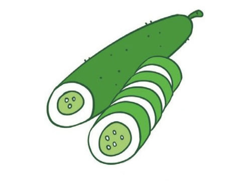 一组黄瓜简笔画图片大全(黄瓜简笔画图片大全集 卡通)