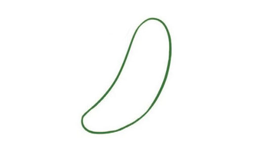 绿色的黄瓜简笔画(绿色的黄瓜简笔画图片)