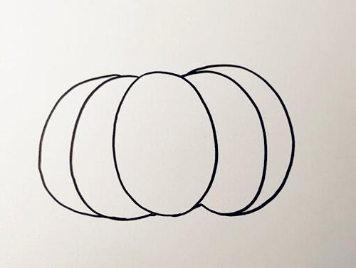 又大又红的南瓜简笔画