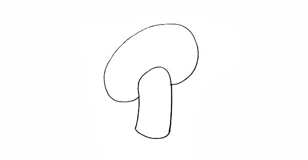 卡通蘑菇简笔画怎么画