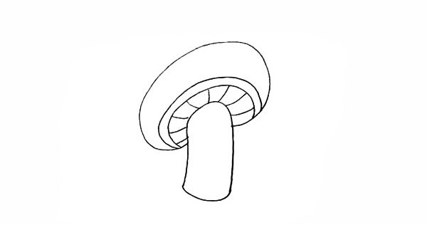 卡通蘑菇简笔画怎么画