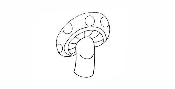 卡通蘑菇简笔画怎么画