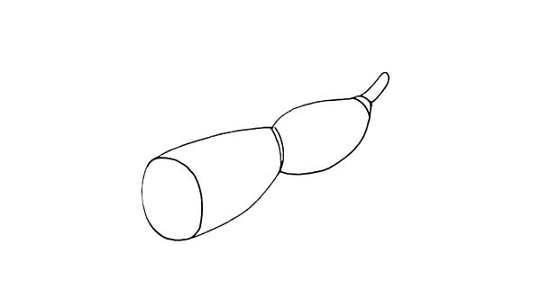 漂亮的莲藕简笔画