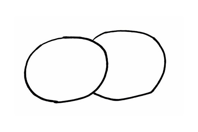 涂色的西红柿简笔画