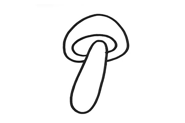 可爱的彩色蘑菇简笔画