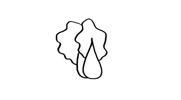 卡通大白菜简笔画步骤