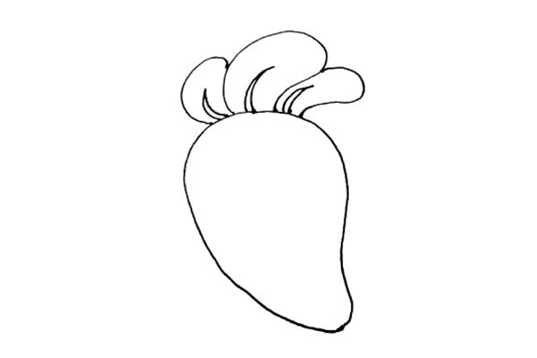 可爱卡通萝卜简笔画步骤