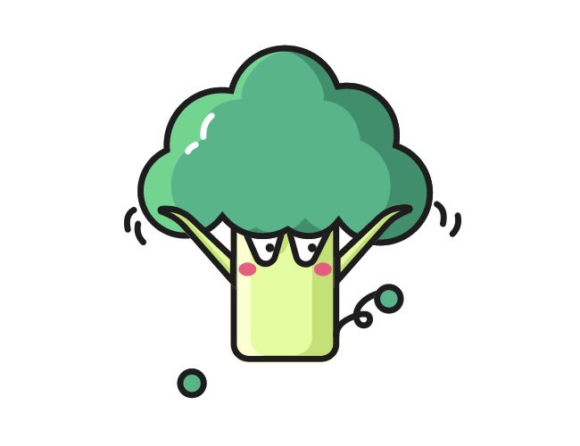 卡通的西兰花简笔画(简笔画西兰花)