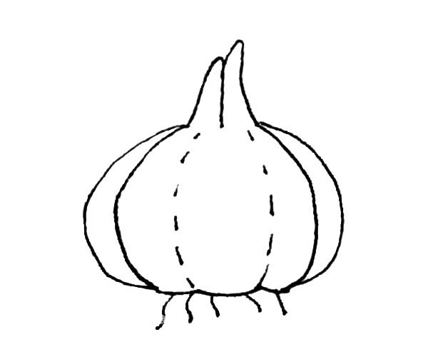 卡通洋葱儿童简笔画