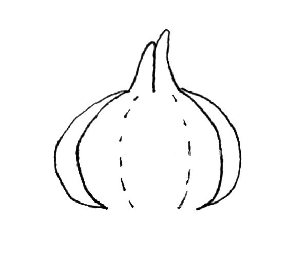 卡通洋葱儿童简笔画