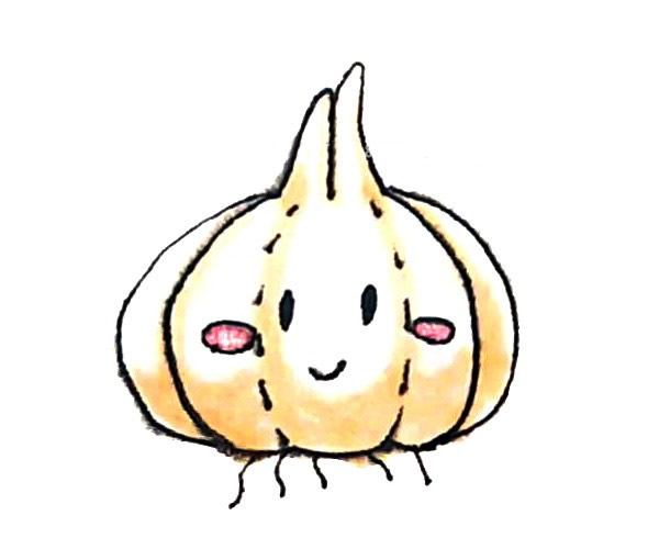 卡通洋葱儿童简笔画