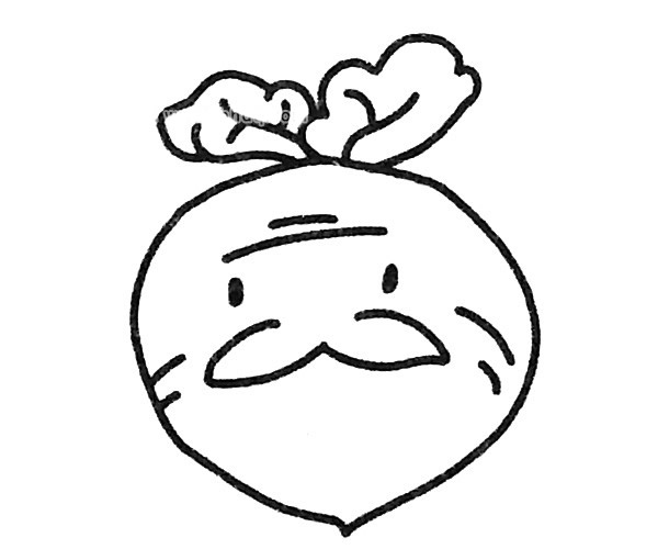 可爱的卡通萝卜简笔画