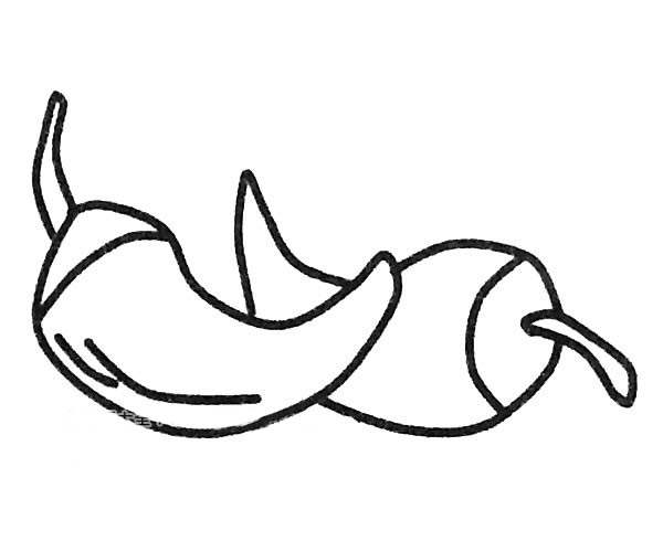 几款辣椒儿童简笔画