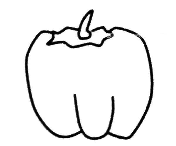 6款青椒儿童简笔画(青椒画法 儿童简笔画)