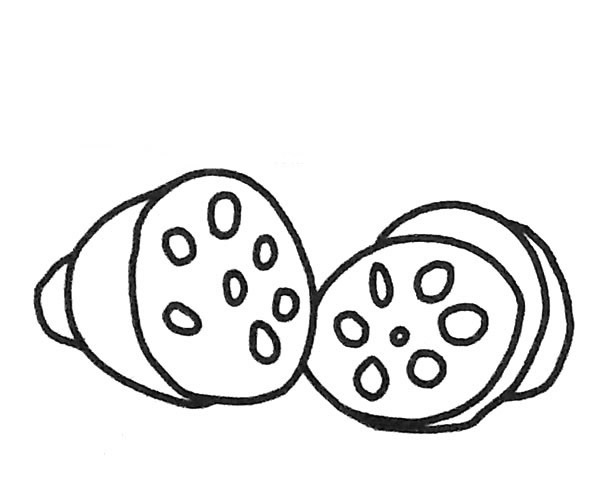 6张莲藕简笔画图片大全