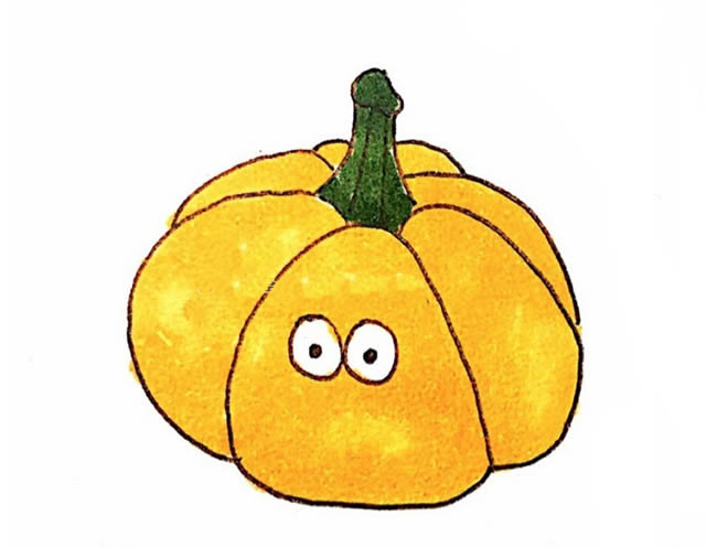 南瓜卡通形象简笔画