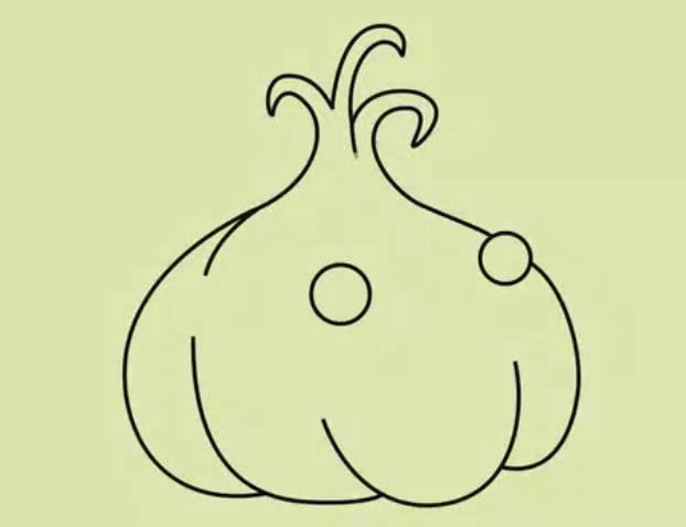 卡通的大蒜简笔画 卡通的大蒜简笔画