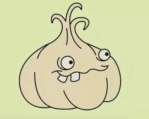 卡通的大蒜简笔画 卡通的大蒜简笔画