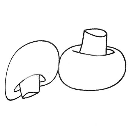 4款蘑菇儿童简笔画