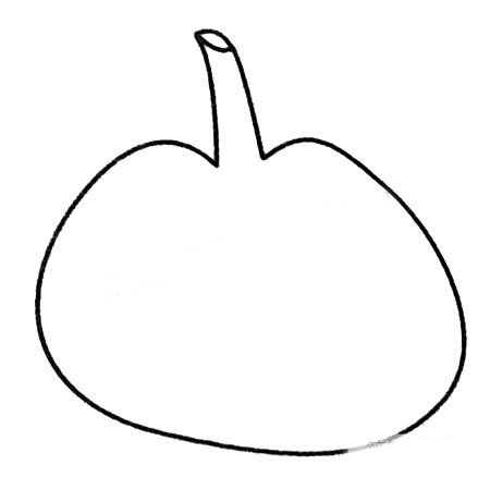 南瓜儿童画简单画法