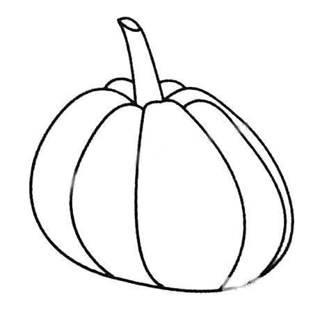 南瓜儿童画简单画法