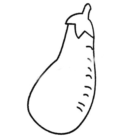 茄子简笔画简单画法 茄子简笔画简单画法