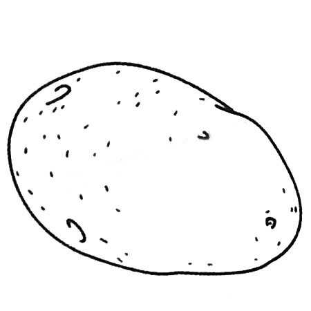 土豆简笔画教程