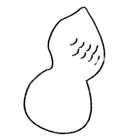 花生简笔画的画法