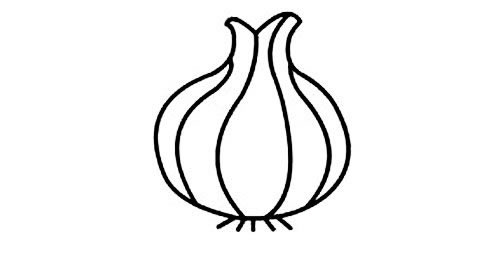 一组大蒜简笔画大全