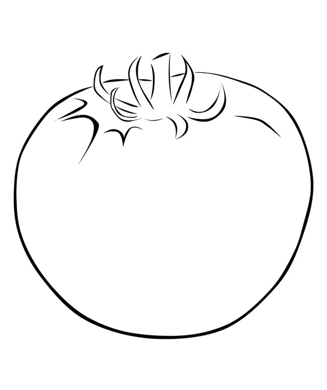 西红柿儿童简笔画