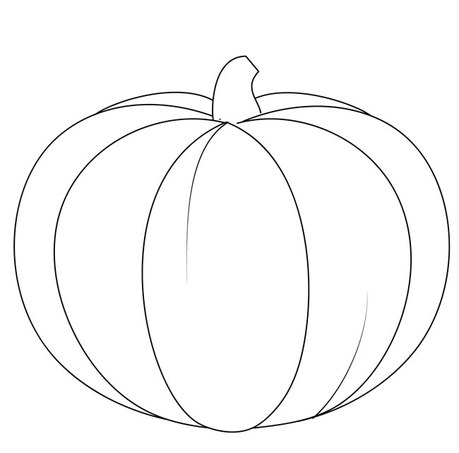 手绘南瓜简笔画