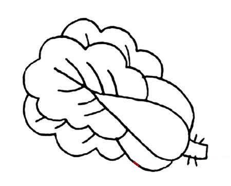 分享一组上海青简笔画