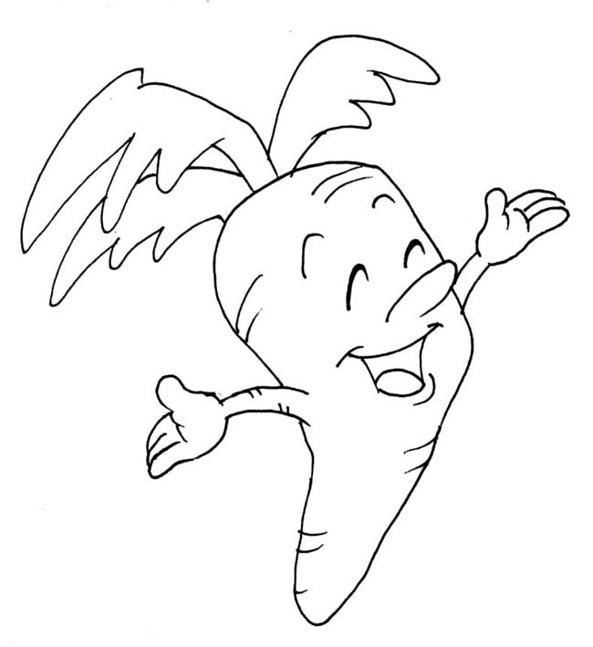 跳舞的胡萝卜卡通简笔画(胡萝卜简笔卡通画)