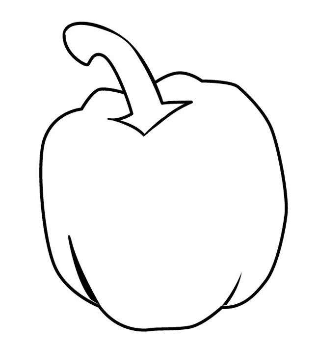 圆形辣椒简笔画(圆椒的简笔画)