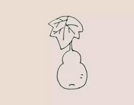 挂在藤上的葫芦简笔画
