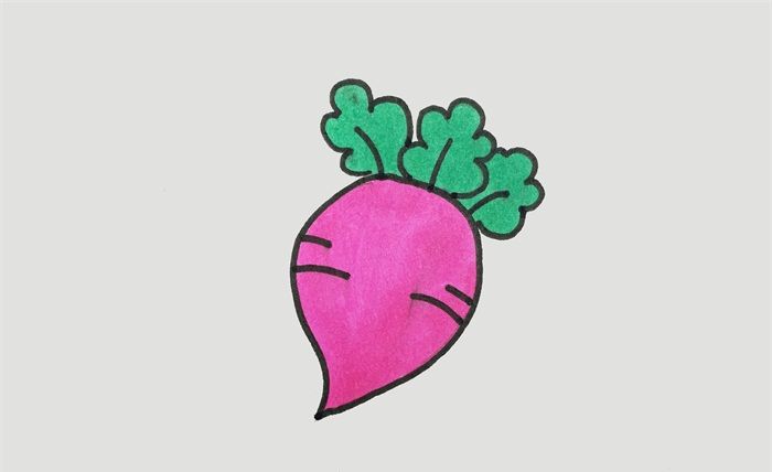 萝卜怎么画简单又可爱