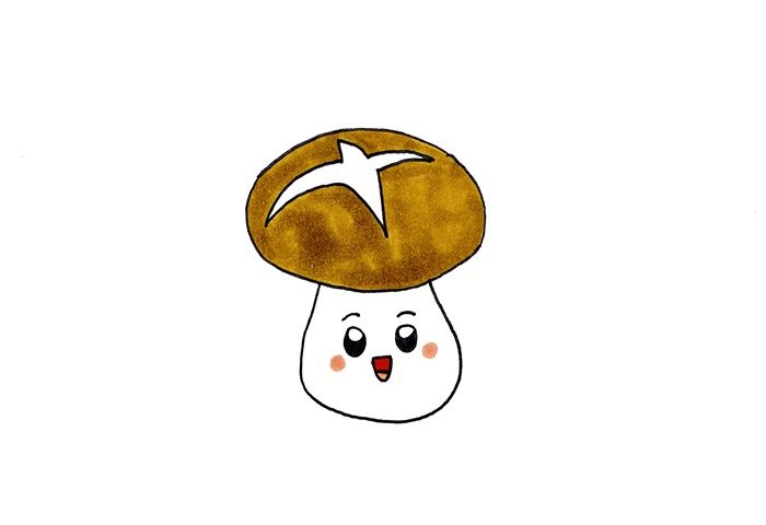 香菇怎么画